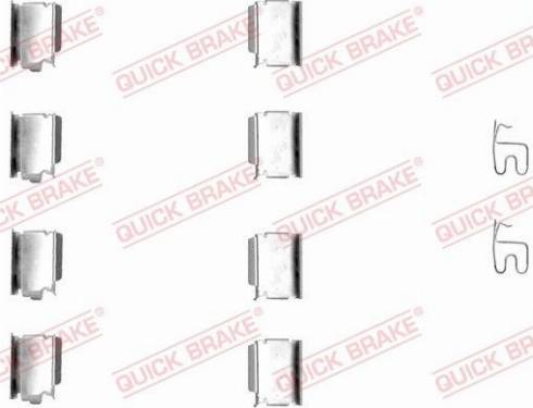 OJD Quick Brake 1091246 - Set accesorii, placute frana parts5.com