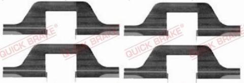 OJD Quick Brake 1091263 - Комплектующие для колодок дискового тормоза parts5.com