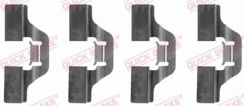 OJD Quick Brake 1091211 - Комплект принадлежности, дискови накладки parts5.com