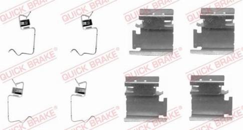 OJD Quick Brake 1091218 - Komplet pribora, obloga disk kočnica parts5.com