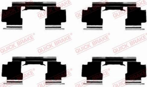 OJD Quick Brake 1091276 - Set accesorii, placute frana parts5.com