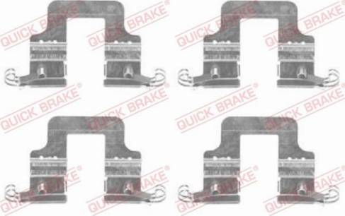 OJD Quick Brake 109-1766 - Set accesorii, placute frana parts5.com