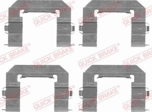 OJD Quick Brake 109-1761 - Set accesorii, placute frana parts5.com