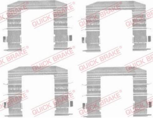 OJD Quick Brake 1091708 - Set accesorii, placute frana parts5.com