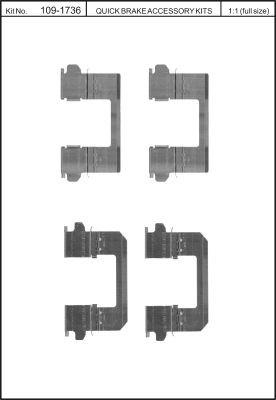 OJD Quick Brake 1091736 - Accessory Kit for disc brake Pads parts5.com