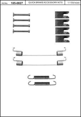 OJD Quick Brake 1050827 - Zestaw dodatków, szczęki hamulcowe parts5.com