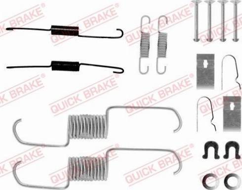 OJD Quick Brake 1050743 - Комплект принадлежности, спирани челюсти parts5.com