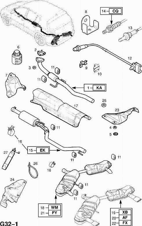 Opel 855392 - Sonda Lambda parts5.com