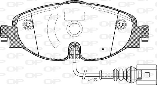 KRAFT AUTOMOTIVE 6000121 - Zestaw klocków hamulcowych, hamulce tarczowe parts5.com