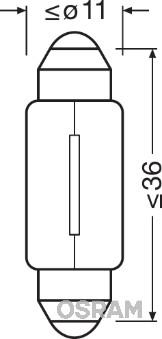 Osram 6418-02B - Žarulja, svjetlo registarske oznake parts5.com