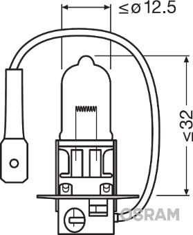 Osram 64151 - Лампа накаливания, фара дальнего света parts5.com