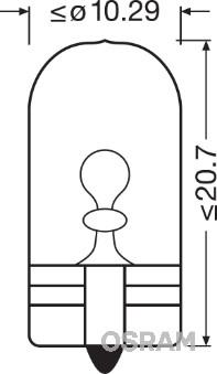 Osram 2886X - Bulb, interior light parts5.com