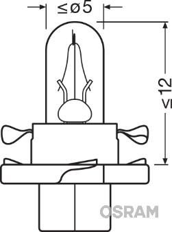 Osram 2352MFX6 - Bulb, instrument lighting parts5.com