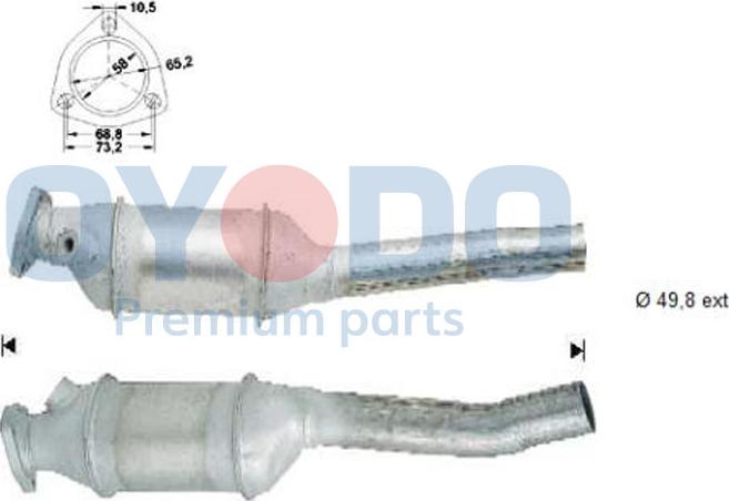 Oyodo 10N0040-OYO - Καταλύτης parts5.com