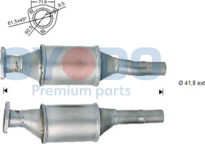 Oyodo 10N0022-OYO - Catalytic Converter parts5.com