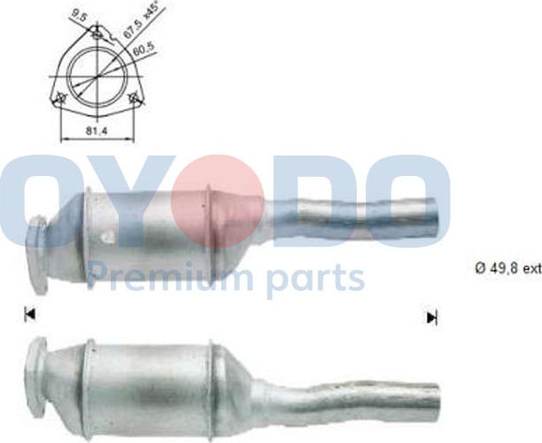 Oyodo 20N0050-OYO - Catalytic Converter parts5.com