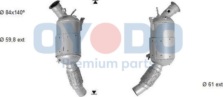 Oyodo 20N0001-OYO - Soot / Particulate Filter, exhaust system parts5.com