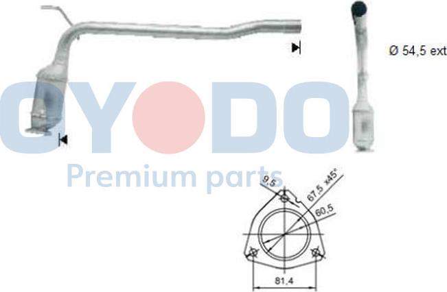 Oyodo 20N0008-OYO - Katalizator parts5.com