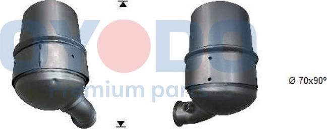 Oyodo 20N0002-OYO - Filtru funingine / particule, sist.de esapament parts5.com