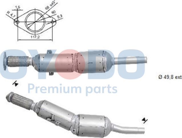 Oyodo 20N0016-OYO - Ruß / Partikelfilter, Abgasanlage parts5.com