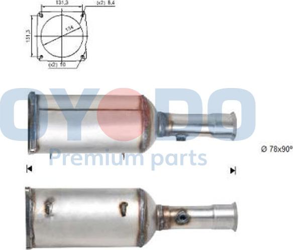 Oyodo 20N0083-OYO - Filter za čađ / čestice čađi, izduvni sistem parts5.com