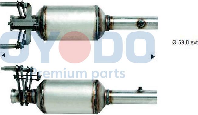 Oyodo 20N0035-OYO - Korom / részecskeszűrő, kipufogó parts5.com