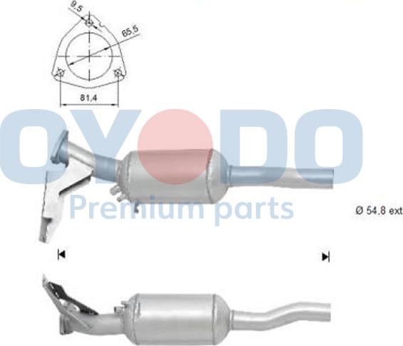 Oyodo 20N0122-OYO - Филтър за сажди / твърди частици, изпускателна система parts5.com
