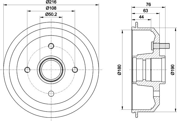 Pagid 61007 - Tambor de freno parts5.com