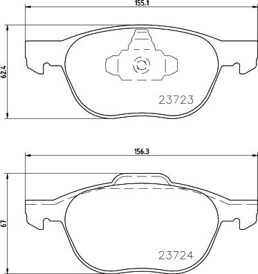 FORD 2 614 606 - Σετ τακάκια, δισκόφρενα parts5.com