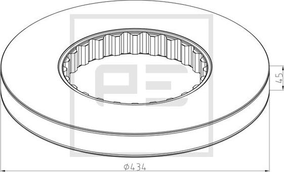 PE Automotive 146.211-10A - Disc frana parts5.com