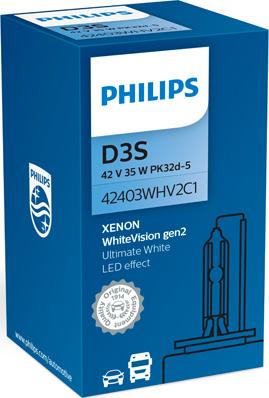 PHILIPS 42403WHV2C1 - Лампа накаливания, фара дальнего света parts5.com