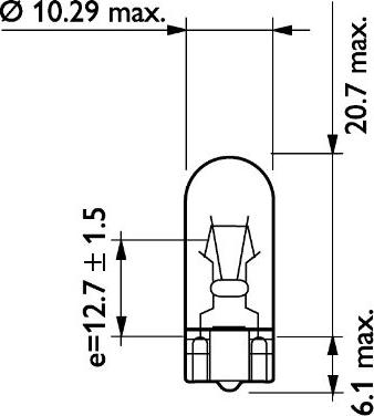 PHILIPS 13960CP - Bec, lumini bord parts5.com