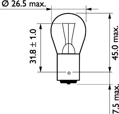 PHILIPS 13498MDCP - Glühlampe, Blinkleuchte parts5.com