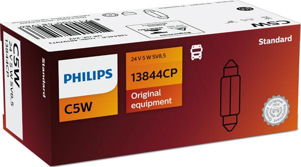 PHILIPS 13844CP - Lámpara , piloto de matrícula parts5.com