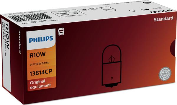 PHILIPS 13814CP - Glühlampe, Kennzeichenleuchte parts5.com