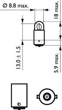 PHILIPS 12913CP - Bulb parts5.com