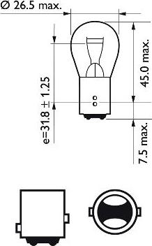 PHILIPS 12499B2 - Lámpara, luz intermitente parts5.com