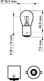 PHILIPS 12498LLECOB2 - Ampoule, feu clignotant parts5.com