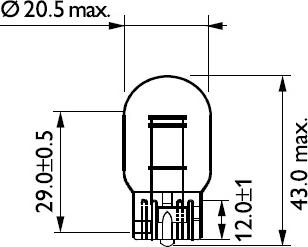 PHILIPS 12066B2 - Bulb, indicator parts5.com