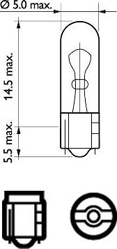 PHILIPS 12505CP - Bulb, instrument lighting parts5.com