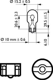 PHILIPS 12067B2 - Лампа накаливания, фонарь указателя поворота parts5.com