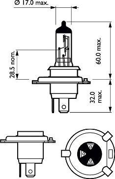 PHILIPS 12342LLECOC1 - Izzó, távfényszóró parts5.com