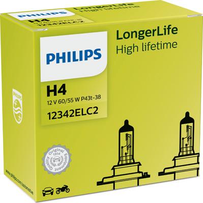 PHILIPS 12342ELC2 - Лампа накаливания, фара дальнего света parts5.com