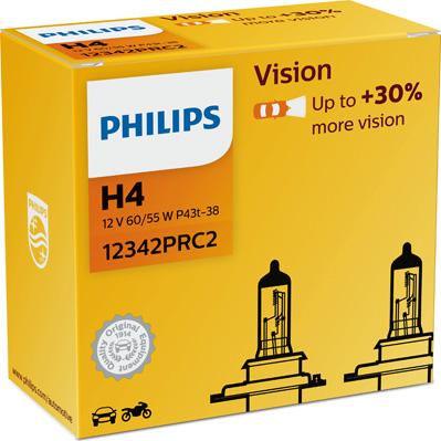 PHILIPS 12342PRC2 - Крушка с нагреваема жичка, фар за дълги светлини parts5.com