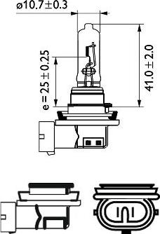 PHILIPS 12361C1 - Glühlampe, Fernscheinwerfer parts5.com