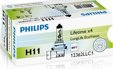 PHILIPS 12362LLECOC1 - Ampul, uzun huzme far parts5.com