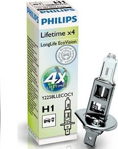 PHILIPS 12258LLECOC1 - Лампа накаливания, фара дальнего света parts5.com