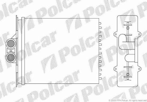 Polcar 5516N8-2 - Schimbator caldura, incalzire habitaclu parts5.com