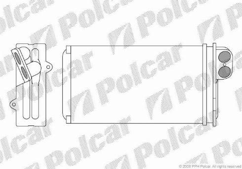 Polcar 6032N81 - Schimbator caldura, incalzire habitaclu parts5.com