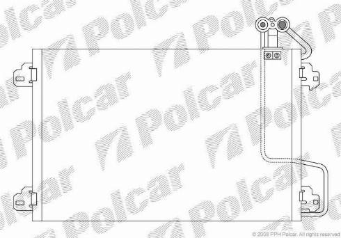 Polcar 6070K8C1 - Condensator, climatizare parts5.com